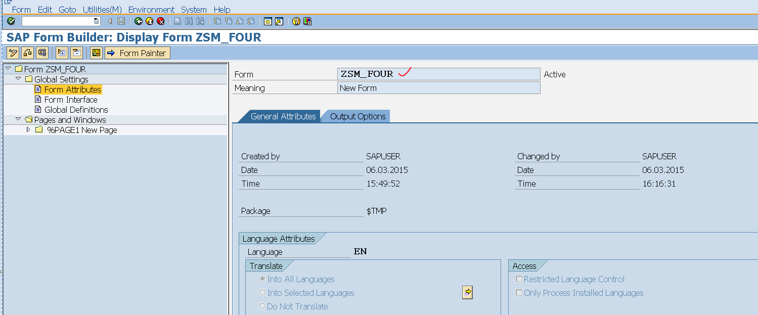 How to call a Smartform progrmatically that works in development ...