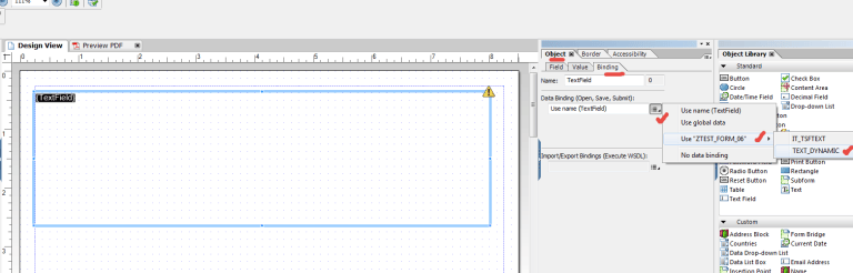 Using Dynamic Text in Adobe Form – SAPCODES