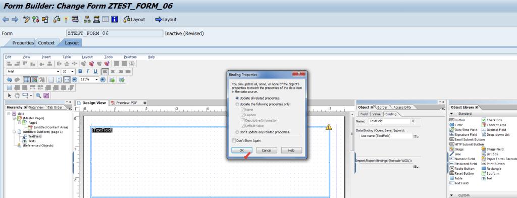 Using Dynamic Text in Adobe Form – SAPCODES