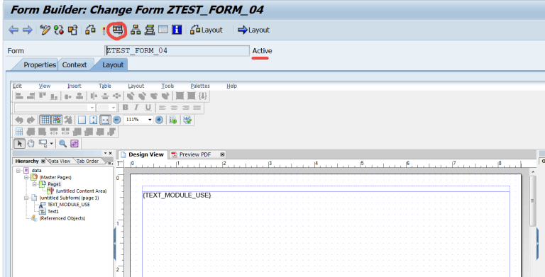 Using Text Modules in Adobe Form – SAPCODES