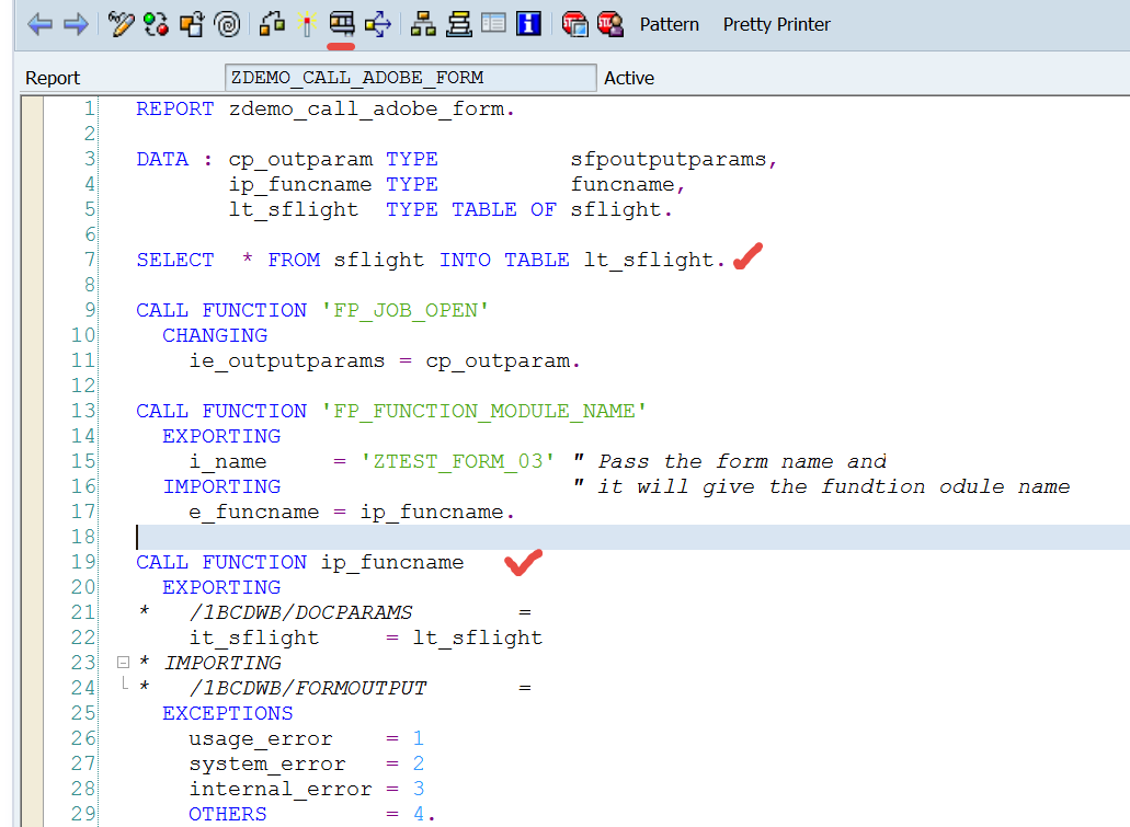 Designing table in Adobe Form – SAPCODES