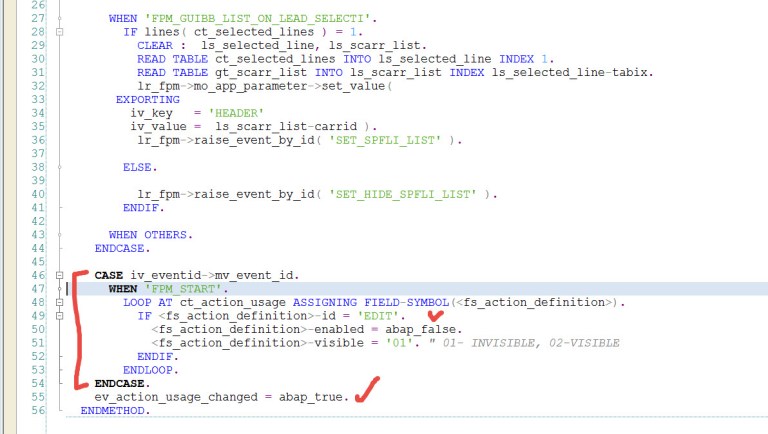 Enabling and disabling buttons created dynamically on the UIBB panel ...