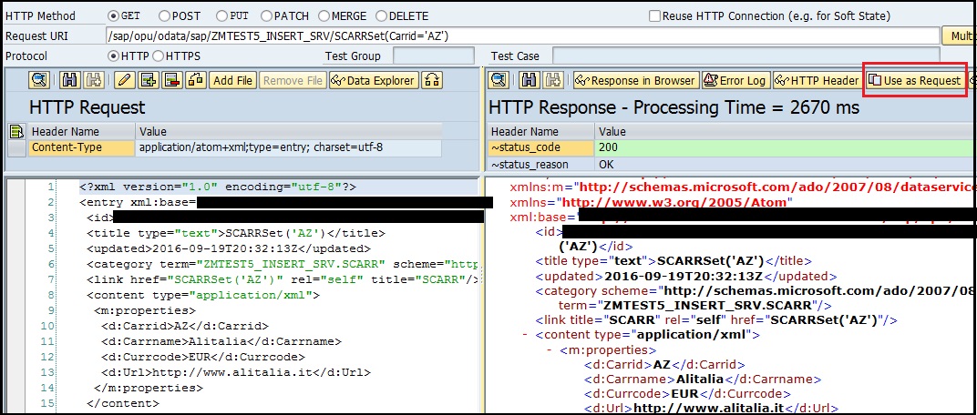 oData Service – with INSERT statement – SAPCODES
