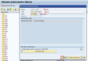 Creating Authorization Object – SAPCODES
