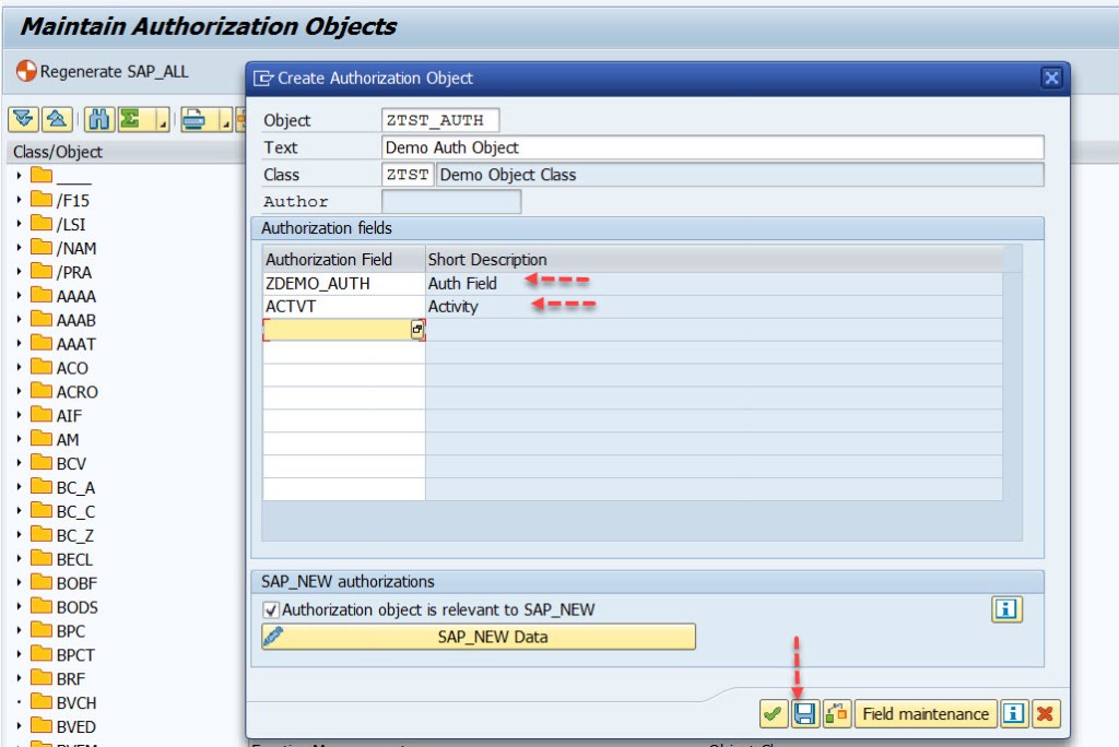 Authorization Object Creating Authorization Object – SAPCODES