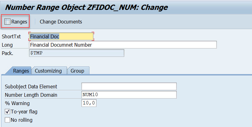 Sap Number Ranges Table Number Range Object-4 – SAPCODES