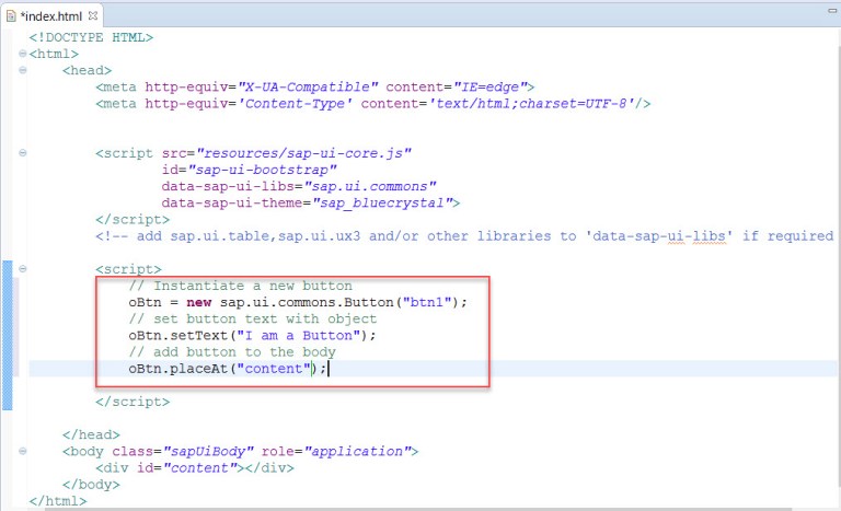 First Simple UI5 Application – SAPCODES