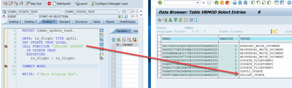 SET UPDATE TASK LOCAL – SAPCODES