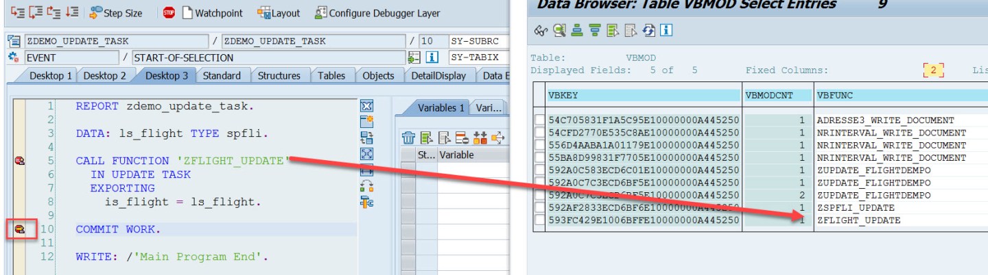 SET UPDATE TASK LOCAL – SAPCODES