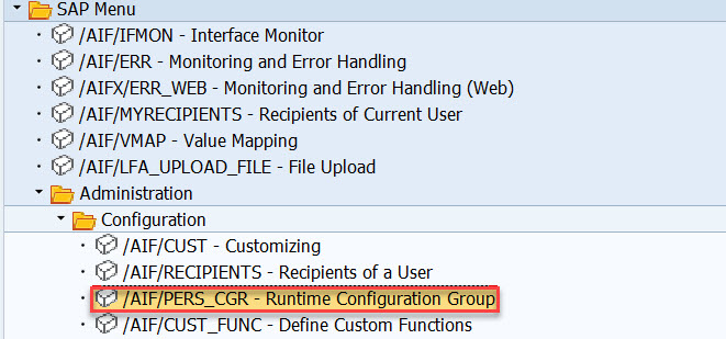 AIF Message Processing Types – SAPCODES