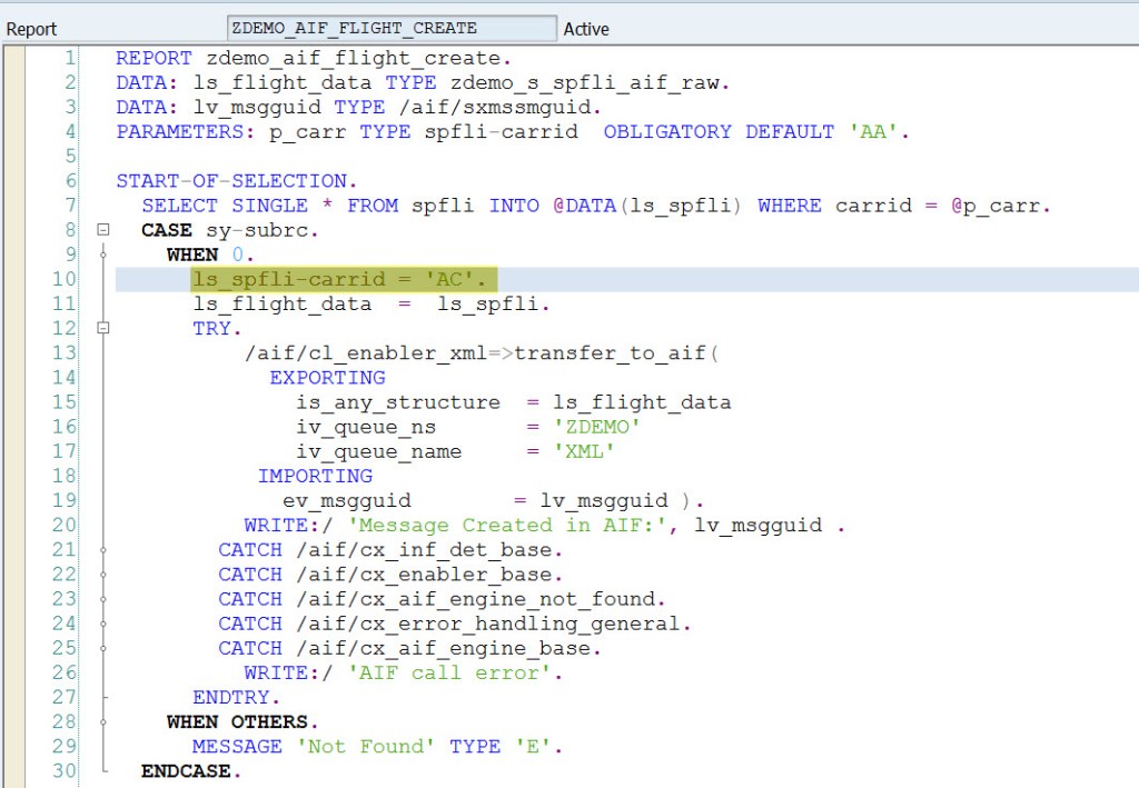 AIF Message Processing Types – SAPCODES