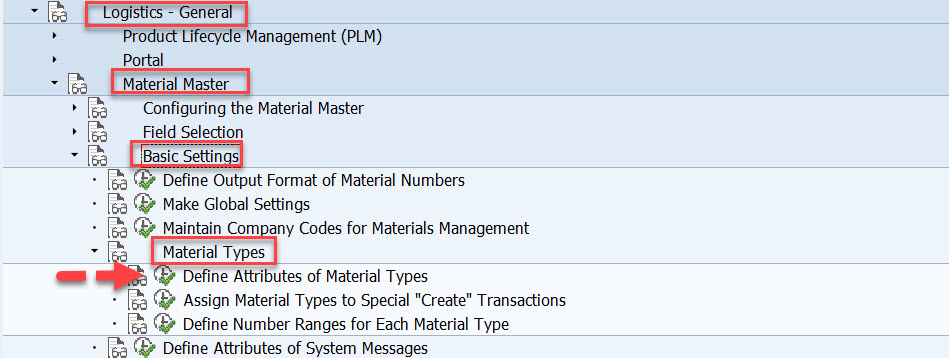Material Type for Material Master – SAPCODES