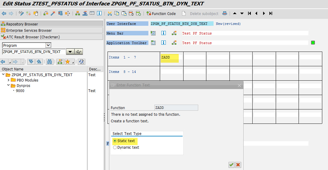 Button Status Text Dynamic Icon/Text for PF Status button – SAPCODES