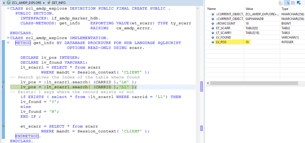 HANA SQL – Internal Table with Operations – SAPCODES