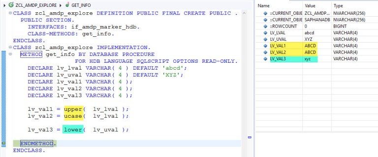 HANA SQL- Upper & Lower Function – SAPCODES