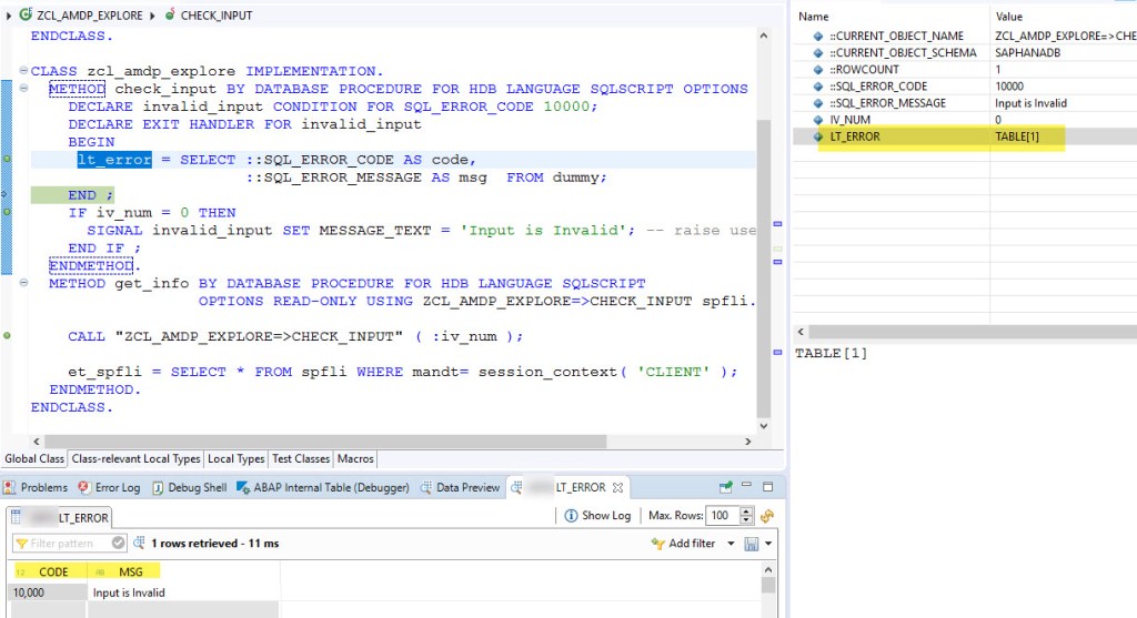 HANA SQL- Signal & Resignal – SAPCODES