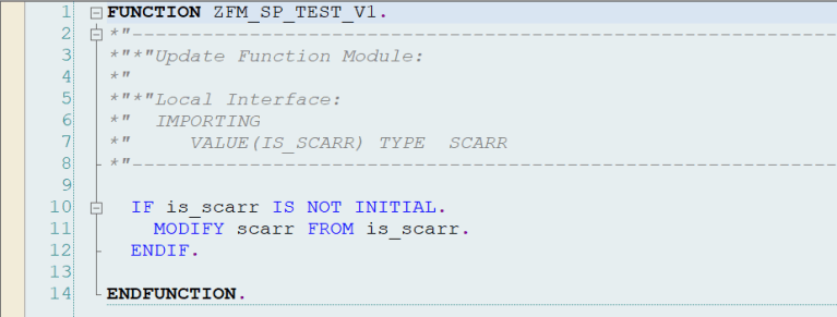 V1 & V2 Update FMs – SAPCODES