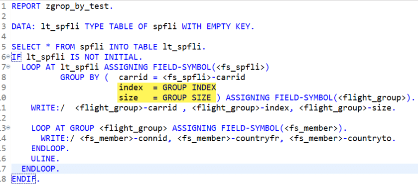 Internal Table with Group By(Part2) – SAPCODES